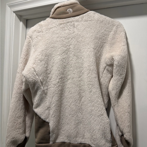 Mountain Hardwear Cream Polartec High Fleece Monkey Jacket